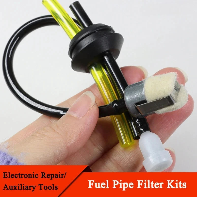 Fuel Pipe Filter Kit Universal Grass Trimmer Part For Brush Cutter Strimmer Lawn Mower Primers Fuel Hose Garden Tool Parts Peaceful Pleasures Health and Wellness