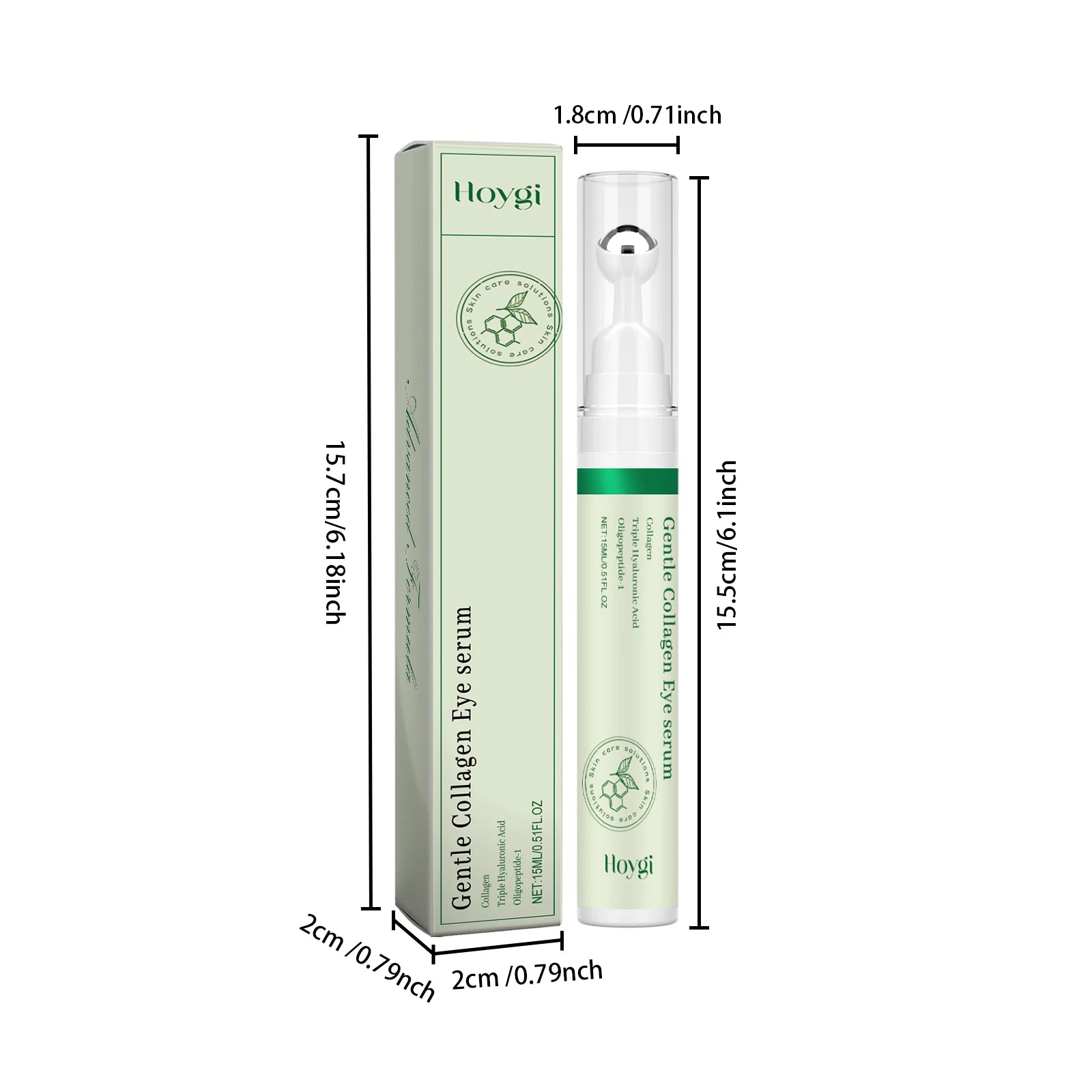 Collagen Under Eye Serum Roller – Dark Circles & Puffiness Peaceful Pleasures Health and Wellness