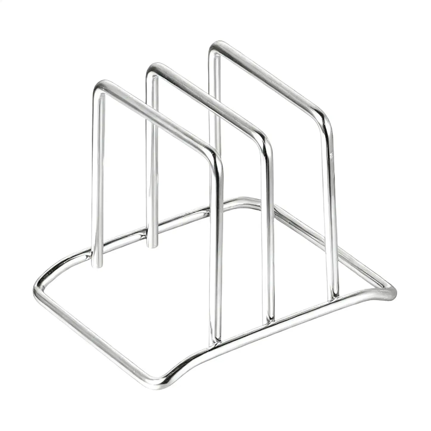 Stainless Steel Cutting Board & Pot Lid Rack | Counter Organizer