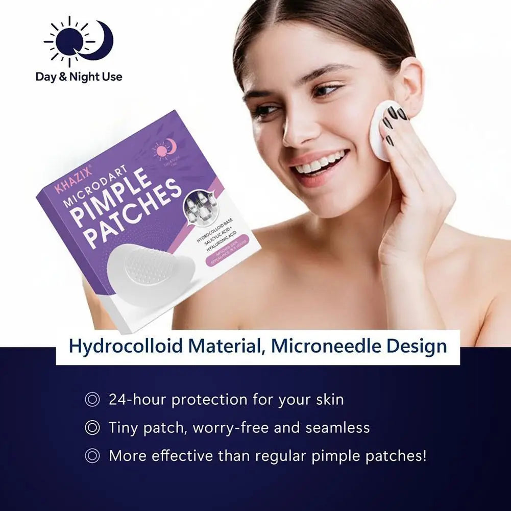Hydrocolloid Pimple Patch Micro Needle Acne Patches Ultra-thin Invisible 8 Hours Effective Acne Cover Sticker Facial Care Tool Peaceful Pleasures Health and Wellness