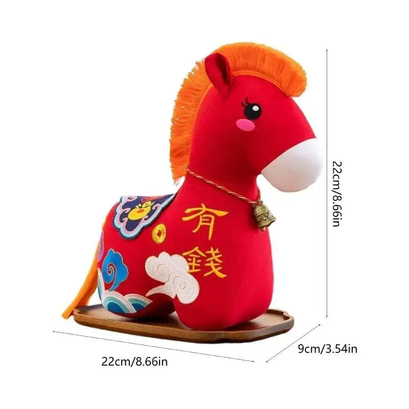 Soft Plush Horse Chinese Zodiac Stuffed Toy – Home & Office Decor