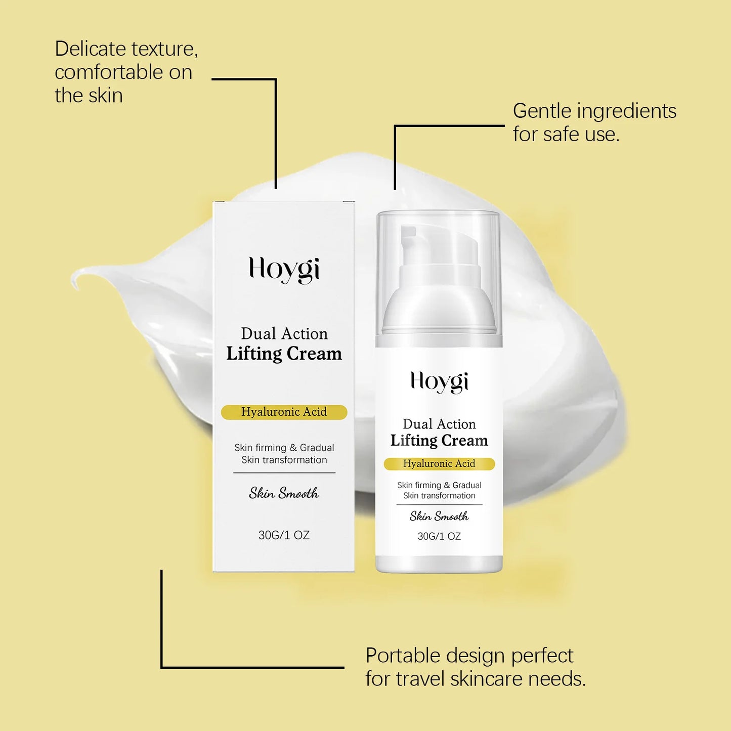 Dual Action Lifting & Firming Cream – Hyaluronic Acid 30g