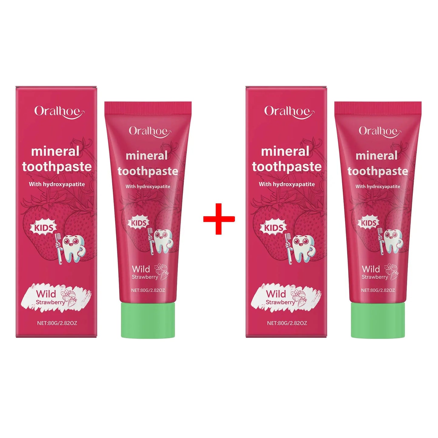 Oralhoe Kids Toothpaste – Natural Plant Gum & Teeth Care