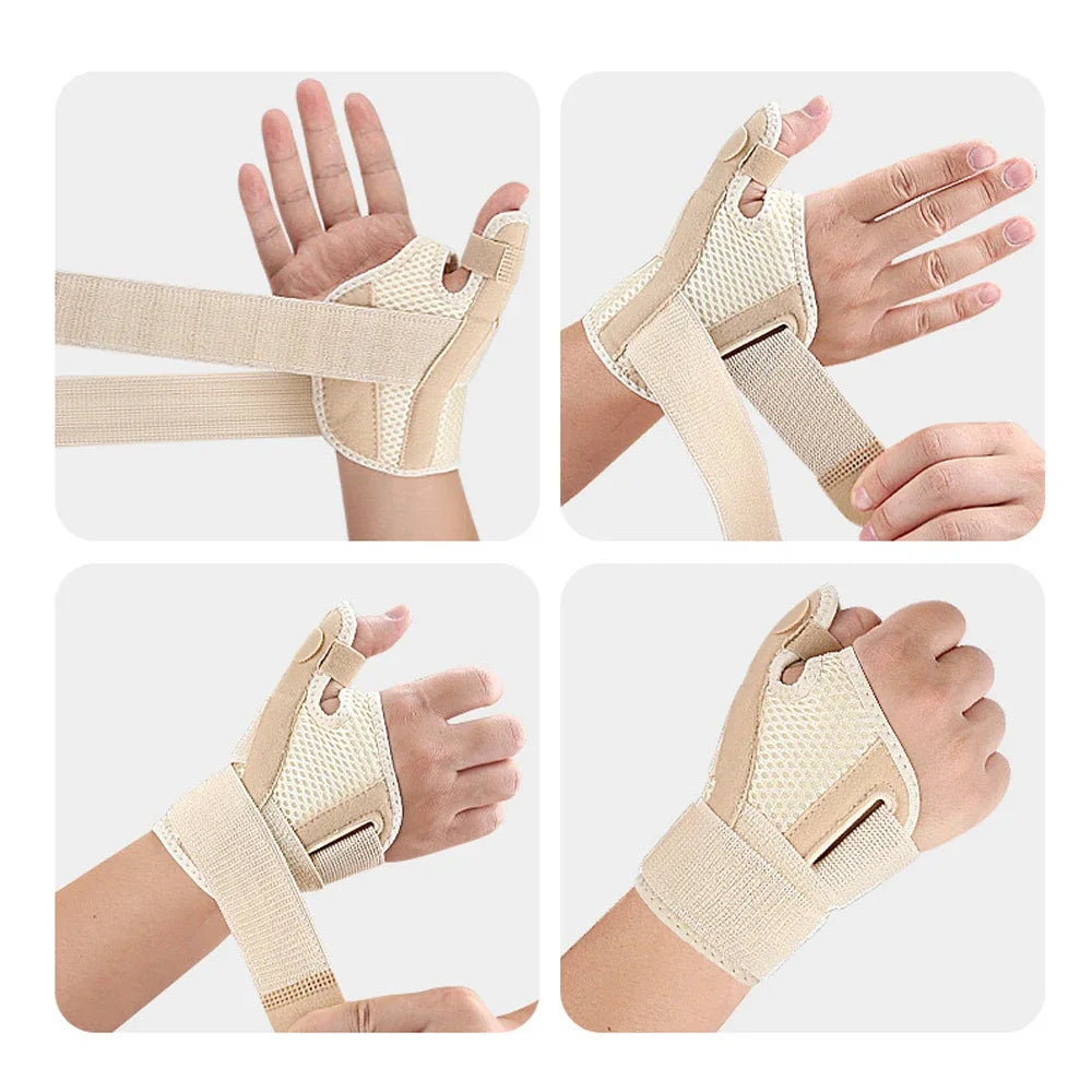 1PCS New Pink Thumb Splint Brace - Reversible Arthritis Support & Tendonitis Relief for Left/Right Hand, One Size Fits All Peaceful Pleasures Health and Wellness