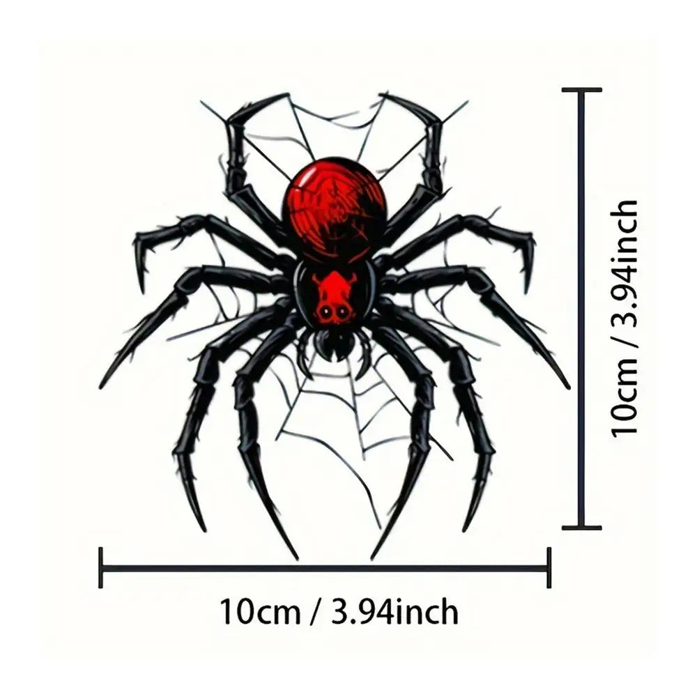 3D Spider Vinyl Decal Sticker for Car & Motorcycle | Gothic Vinyl Car Decal Peaceful Pleasures Health and Wellness single attribute