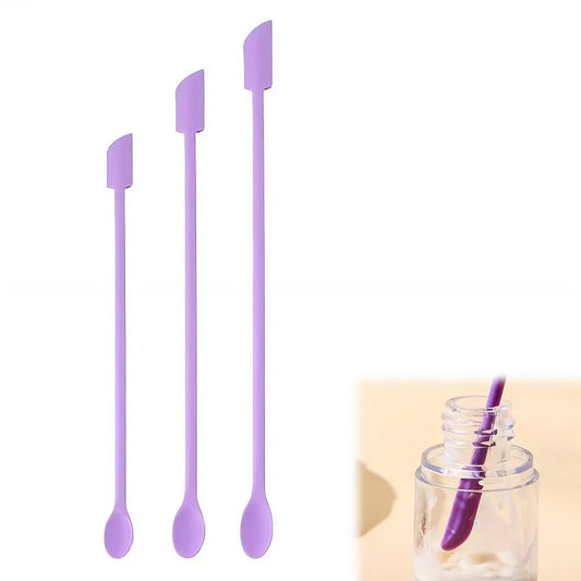 3-Piece Silicone Face Mask Spatula & Scoop Set | Cosmetic Tool Cosmetic Spatula Set Peaceful Pleasures Health and Wellness