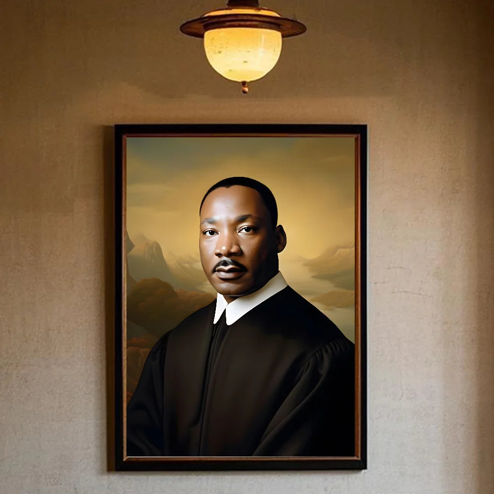 Martin Luther King Jr. HD Waterproof Wall Poster – PVC Decor Wall Art Poster Peaceful Pleasures Health and Wellness