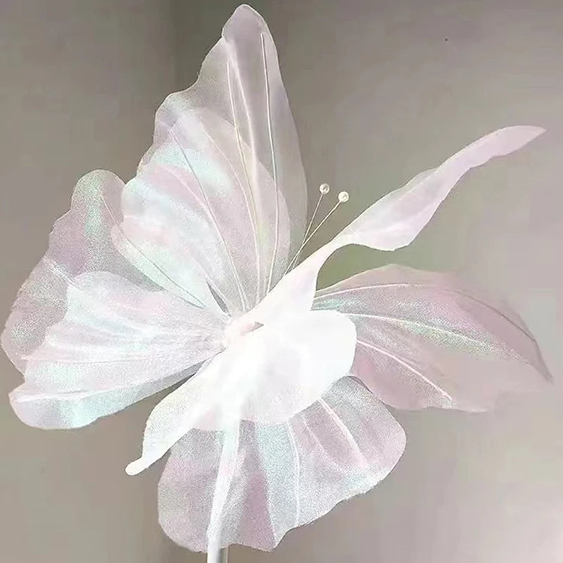 Bendable 5M Styling Tube & 3D Butterfly Wedding Party Decor Party Decoration Prop Peaceful Pleasures Health and Wellness White