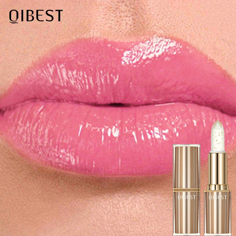 QiBest Glitter Color Changing Lipstick | Moisturizing Lip Stain