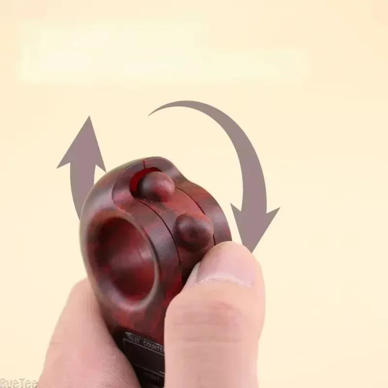 Digital Wooden Rosary Hand Counter | LCD Meditation Tally