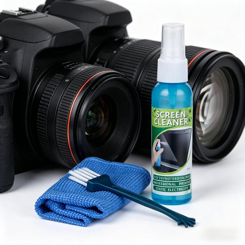 1 Set of Screen Cleaning Kit with Cloth and Liquid Cleaner Suitable for LCD TVs Tablets Laptops and Camera Lenses Peaceful Pleasures Health and Wellness