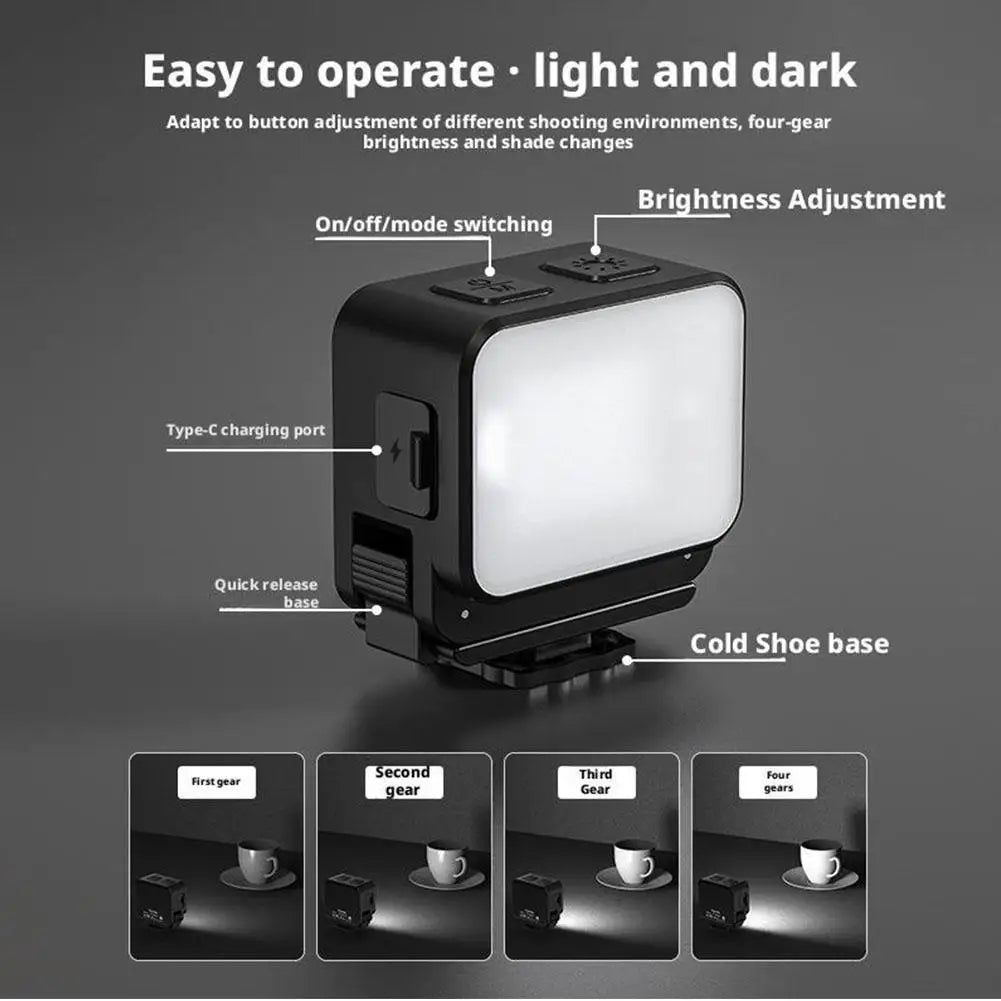 Magnetic Mini LED Fill Light for DJI Action 5 Pro & OSMO Pocket 3