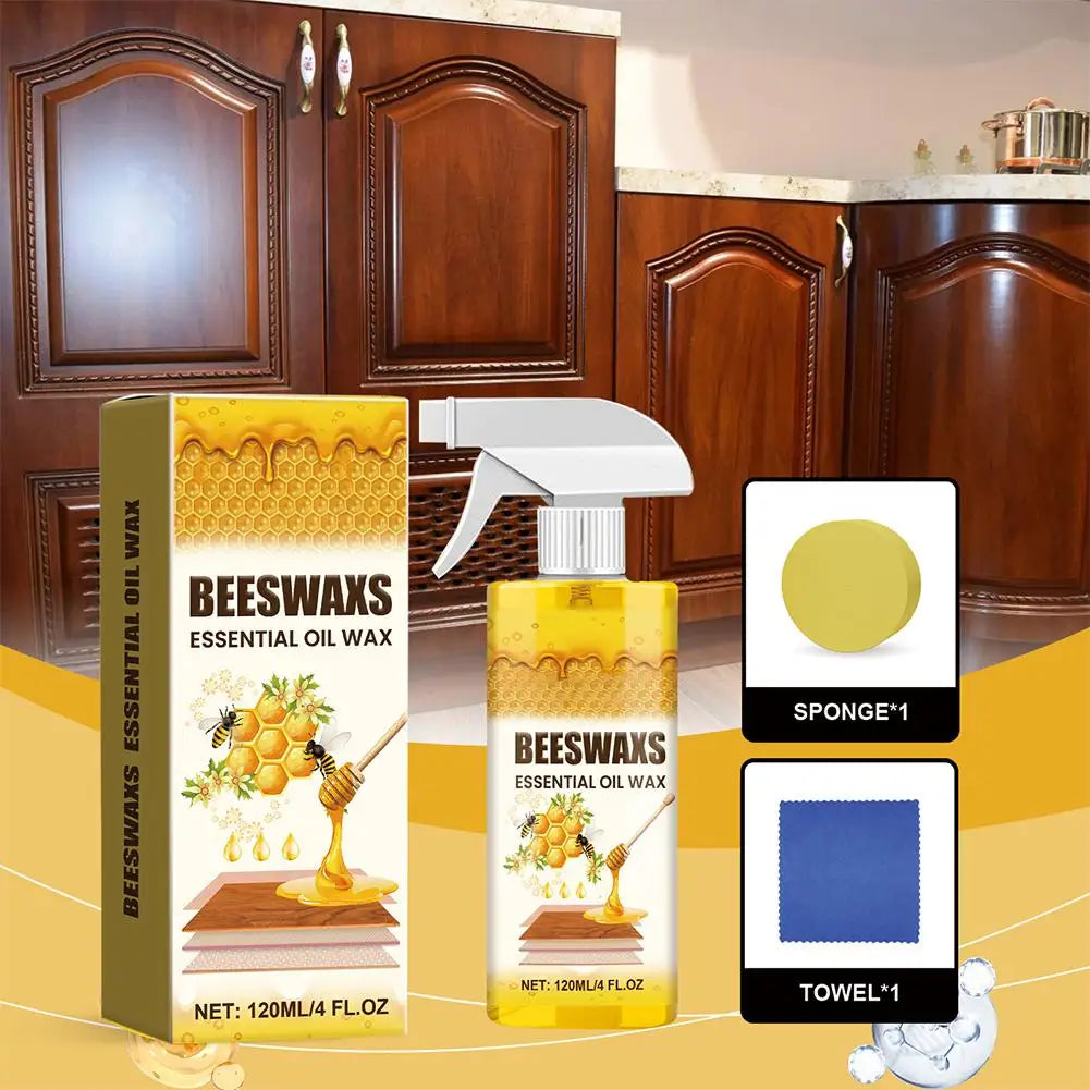 Natural Beeswax Wood Floor Polish & Furniture Wax | 120ml Kit