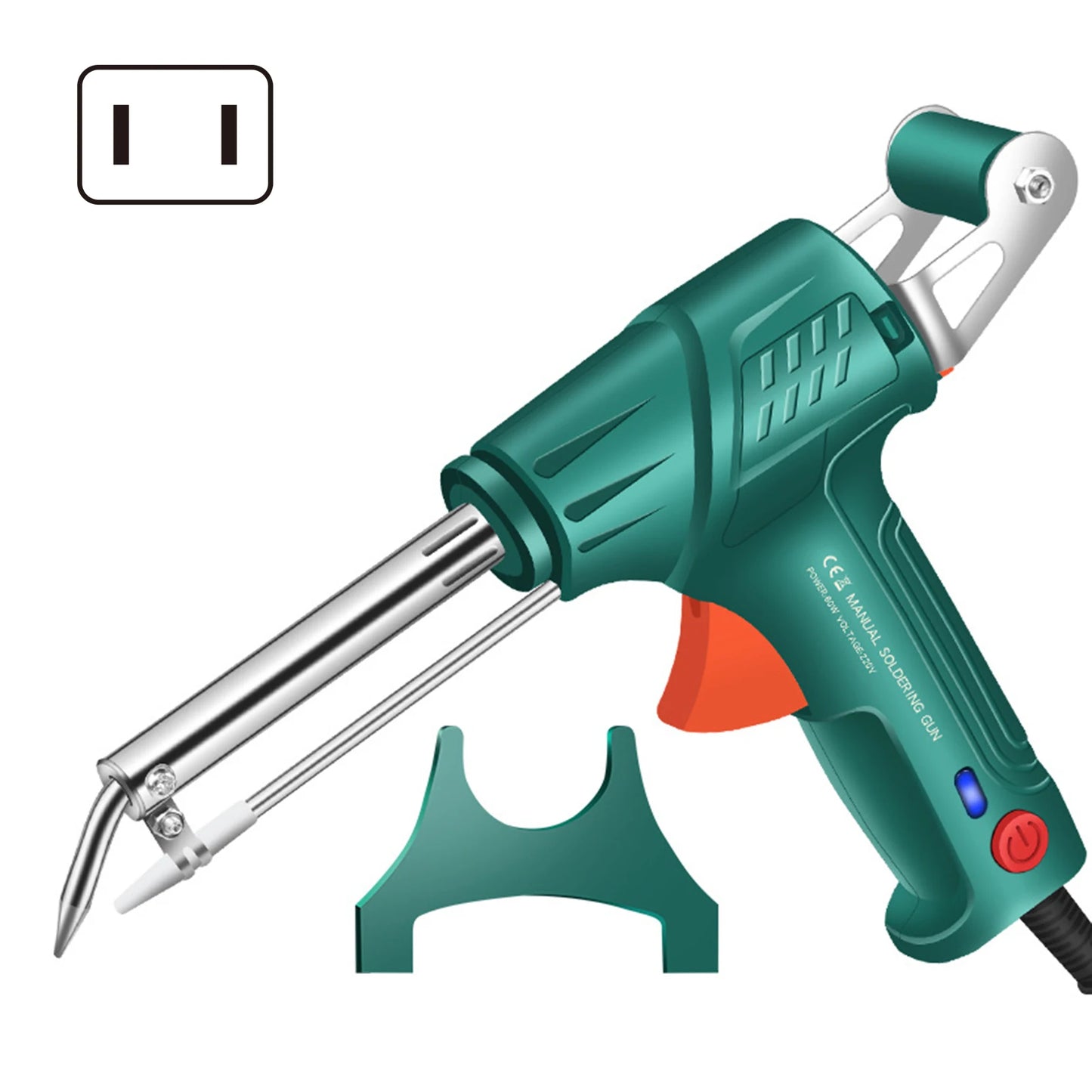 Electric Soldering Iron Gun Machine Internal Heating Soldering Iron Automatically Send Tin Gun Soldering Welding Repair Tool Peaceful Pleasures Health and Wellness US plug Single
