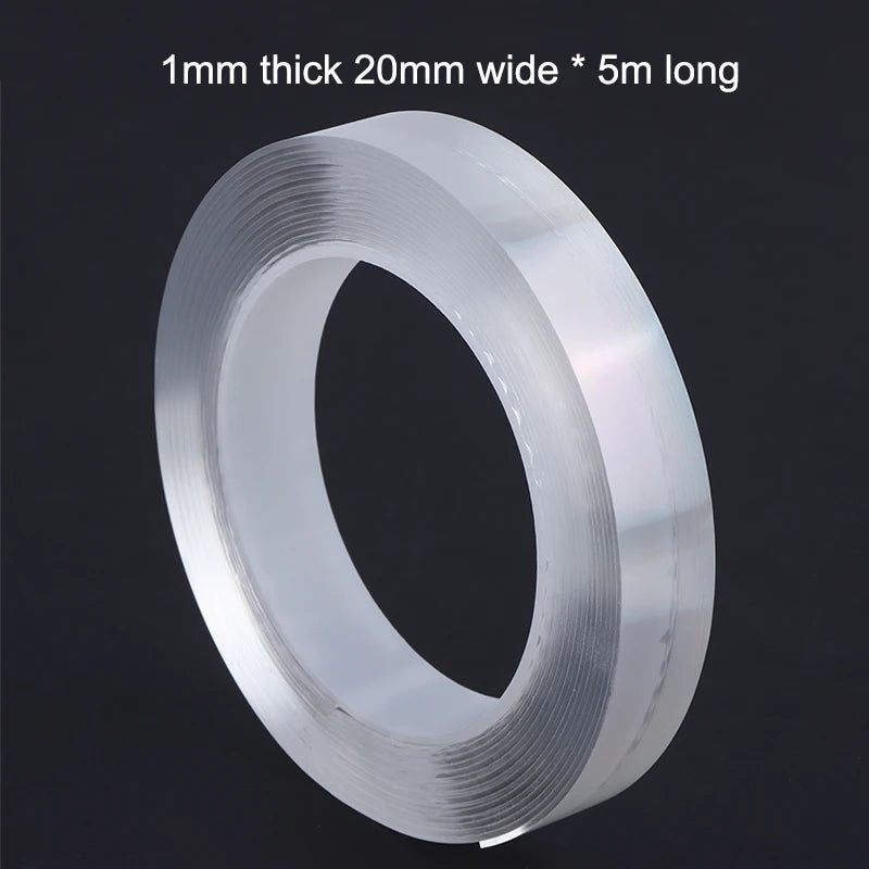 Kitchen Bathroom Nano Tape Super Strong Double Sided Tape Extra Strong Adhesive Non-slip Tape Waterproof Transparent Tape Peaceful Pleasures Health and Wellness A4