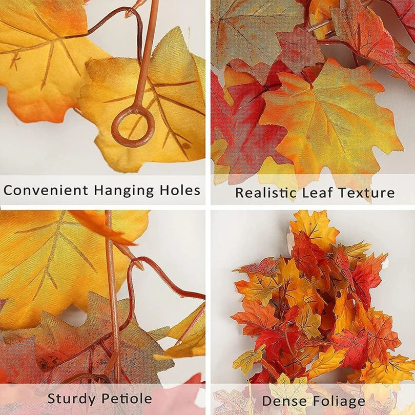 Artificial Autumn Leaf Vine Garland – Wedding & Home Decor