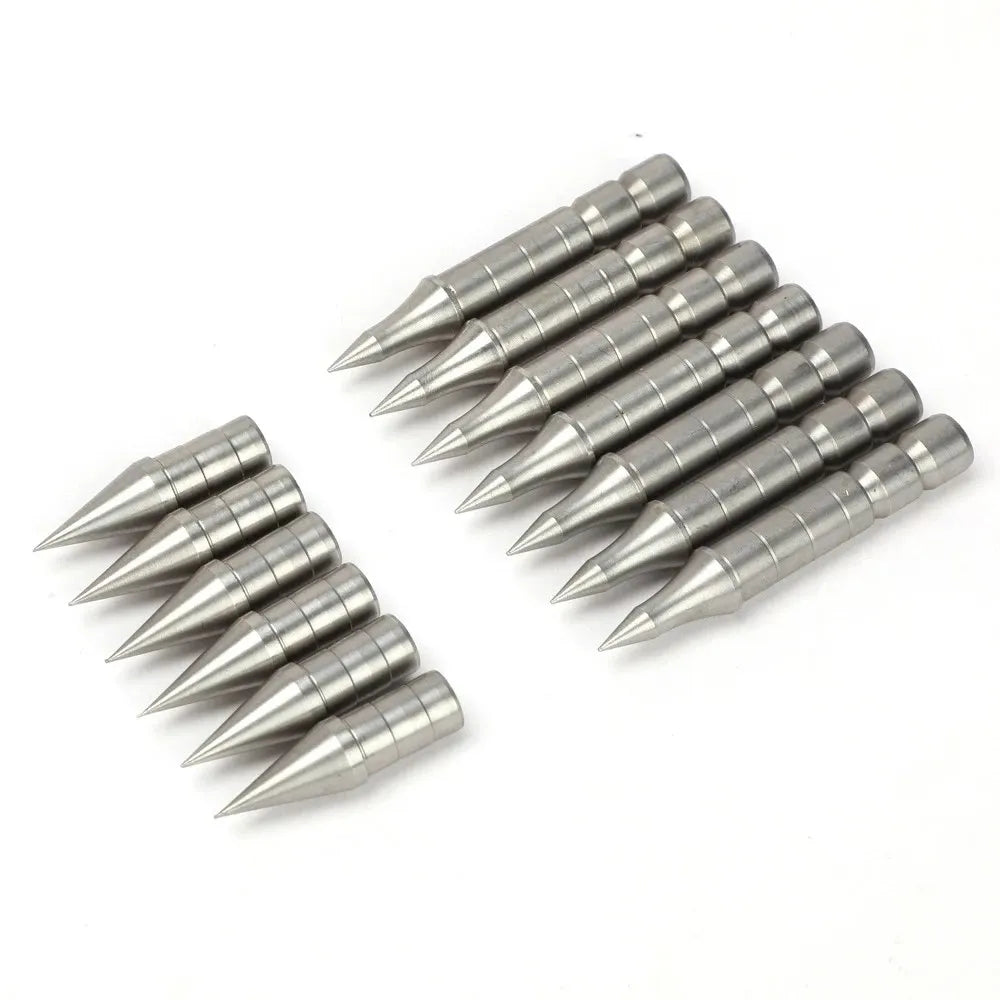 Archery ID3 2 4 5 6 8 0 Stainless Steel Insert Arrowhead Point Tips