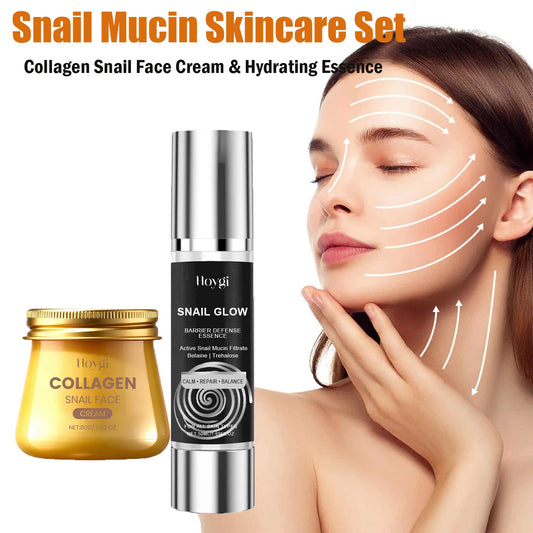 Snail Mucin Skincare Set – Collagen Cream & Hydrating Essence
