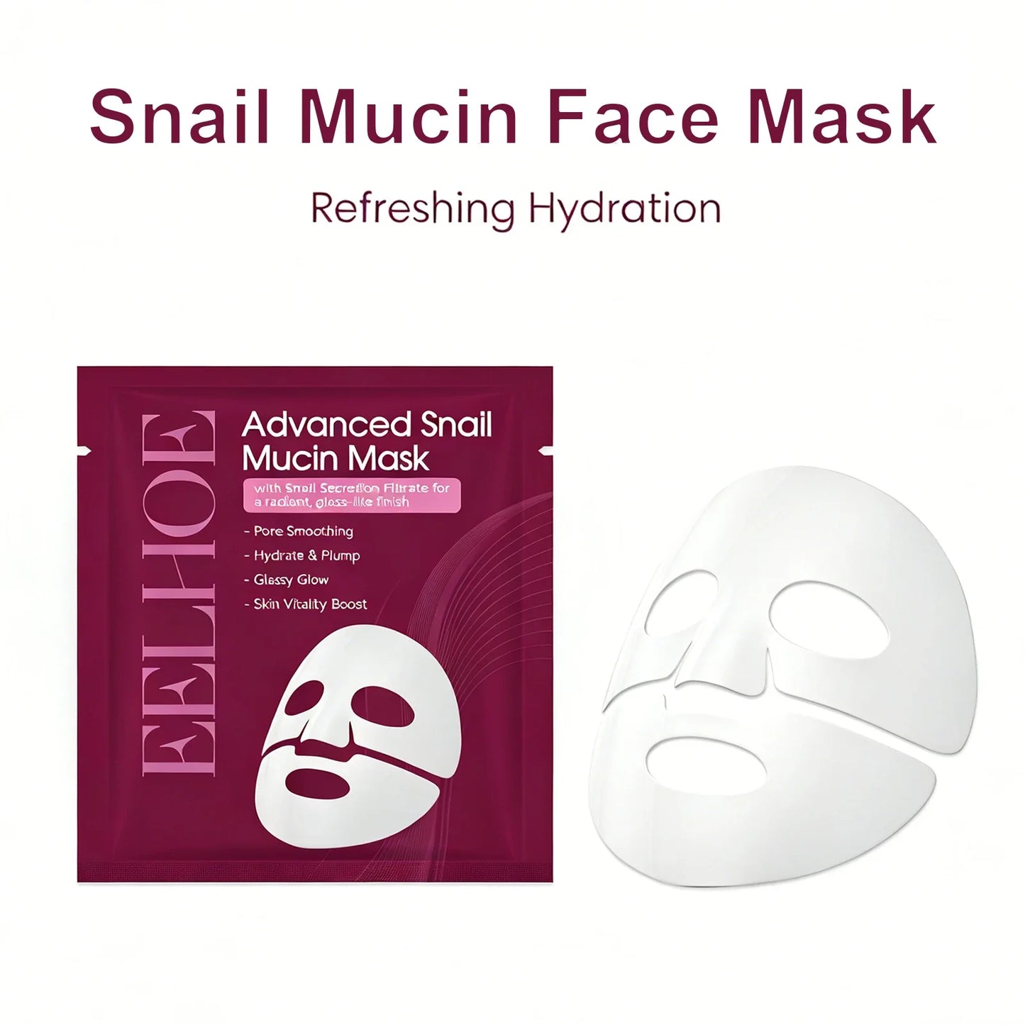 Snail Mucin Sheet Mask – Hydrating, Glass Skin & Glow