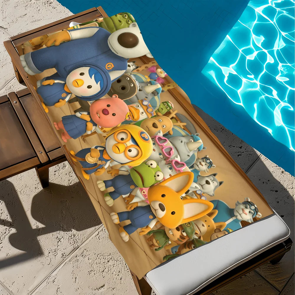 Cute Penguin Quick-Dry Beach Towel | Sports Travel Towel