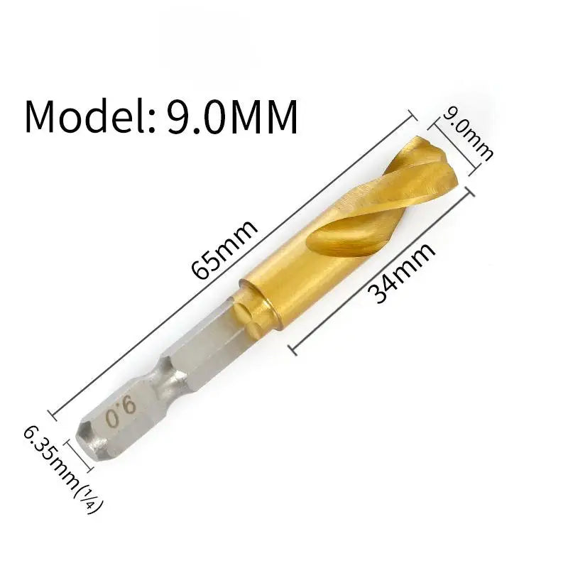 HSS Hex Shank Twist Drill Bits 2–10mm | Wood & Metal Twist Drill Bit Peaceful Pleasures Health and Wellness A15