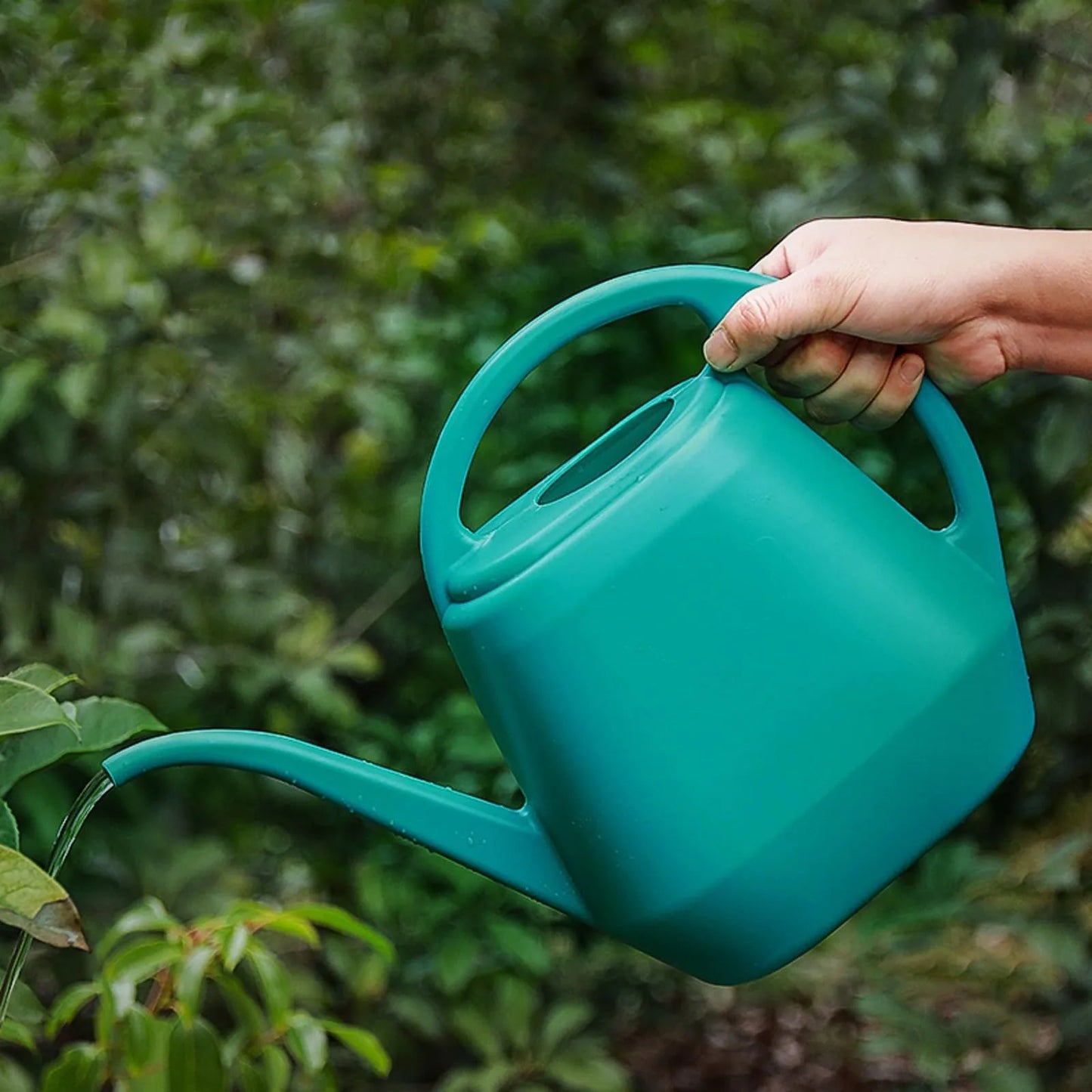 Home Garden 4L Watering Can Long Mouth Large Capacity Plant Sprinkler Garden Tool Lightweight Watering Pot Peaceful Pleasures Health and Wellness Green