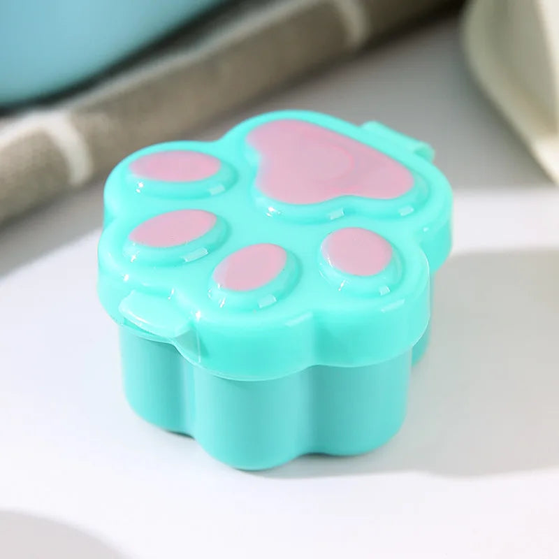 New Portable Condiment Bottle Cat Paw Sauce Container Flower Condiment Bento Japanese Salad Dressing Tomato Sauce Divided Bottle Peaceful Pleasures Health and Wellness