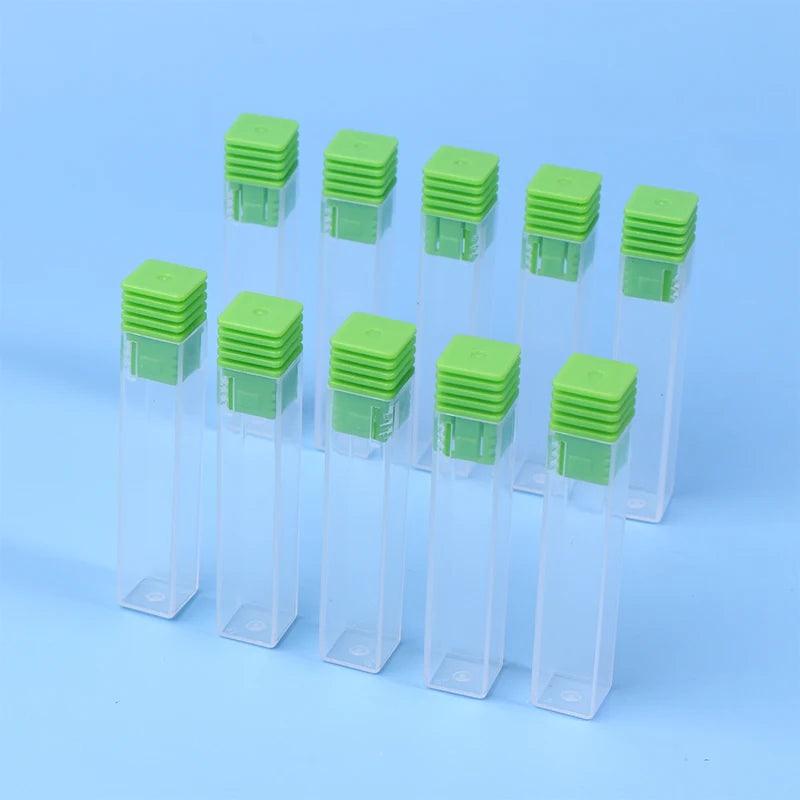 10-Pack Nail Drill Bit Storage Boxes | Clear Organizer Cases