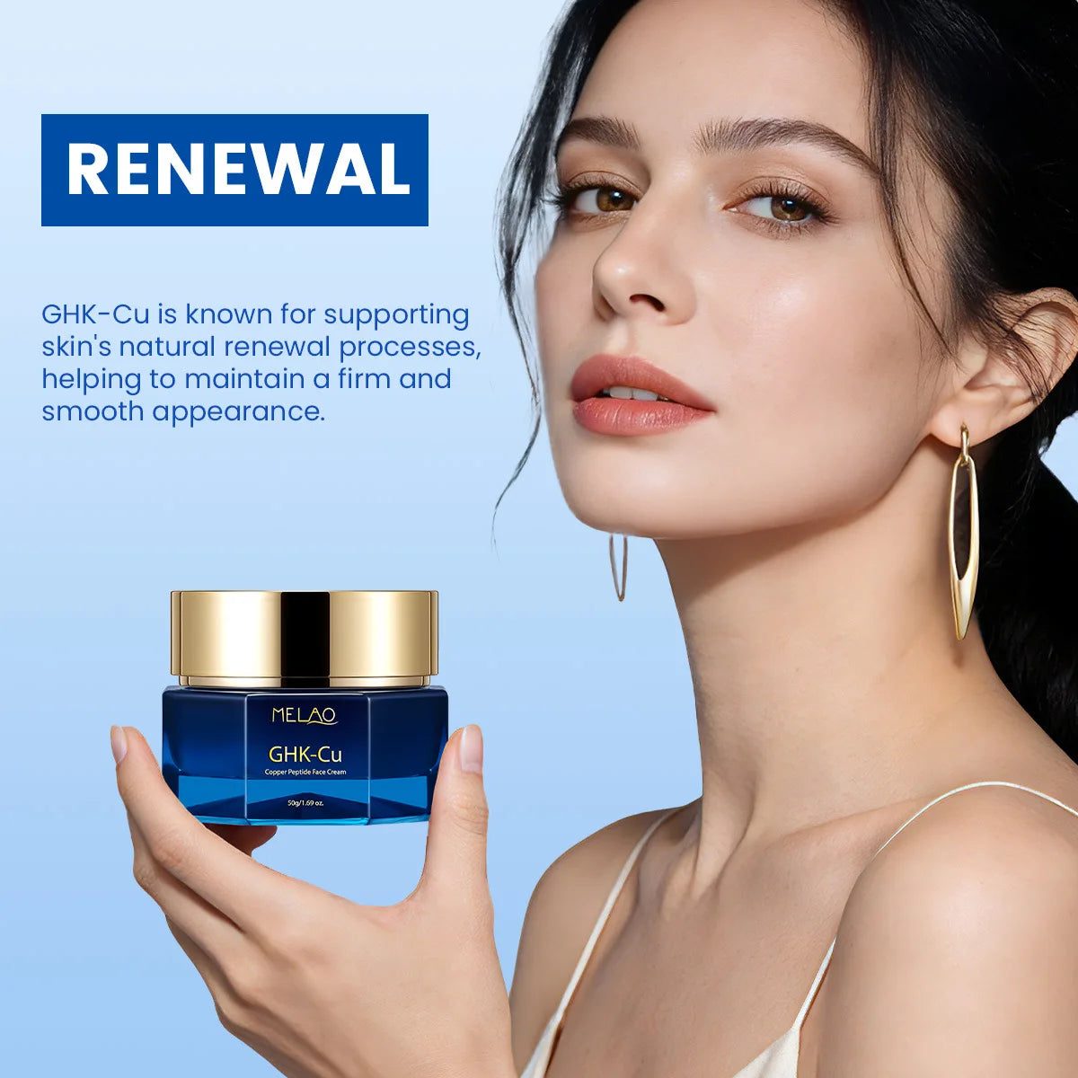 50g GHK-Cu Copper Peptide Face Cream And 30ml GHK-Cu Snap-8 Facial Serum Moisturizer for Plumping Hydration and Skin Elasticity Peaceful Pleasures Health and Wellness