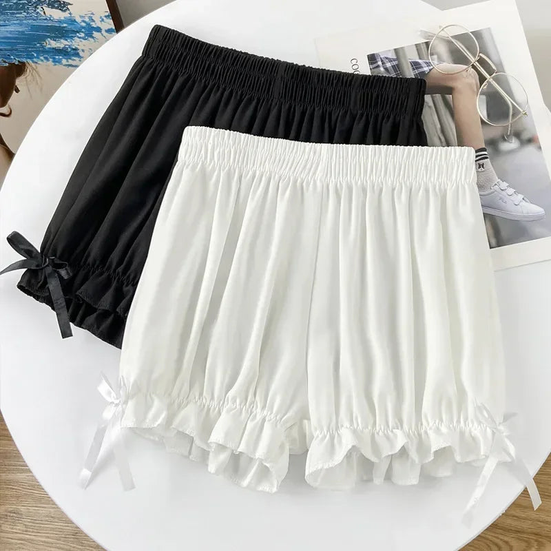 1pc Amine Full Pants Women's Summer Thin Anti Glare JK Lolita Pumpkin Lantern Leggings for Outerwear Peaceful Pleasures Health and Wellness