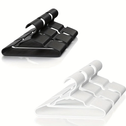Non-Slip Plastic Clothes Hangers | Space Saving Heavy Duty Clothes Hangers Peaceful Pleasures Health and Wellness