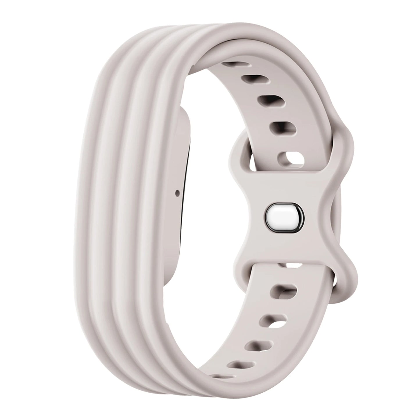 Silicone Sport Band For Google Fitbit Air Portable Fitness Tracker Band Adjustable Buckle Replacement Straps for Everyday Wear Peaceful Pleasures Health and Wellness Starlight Small 248mm