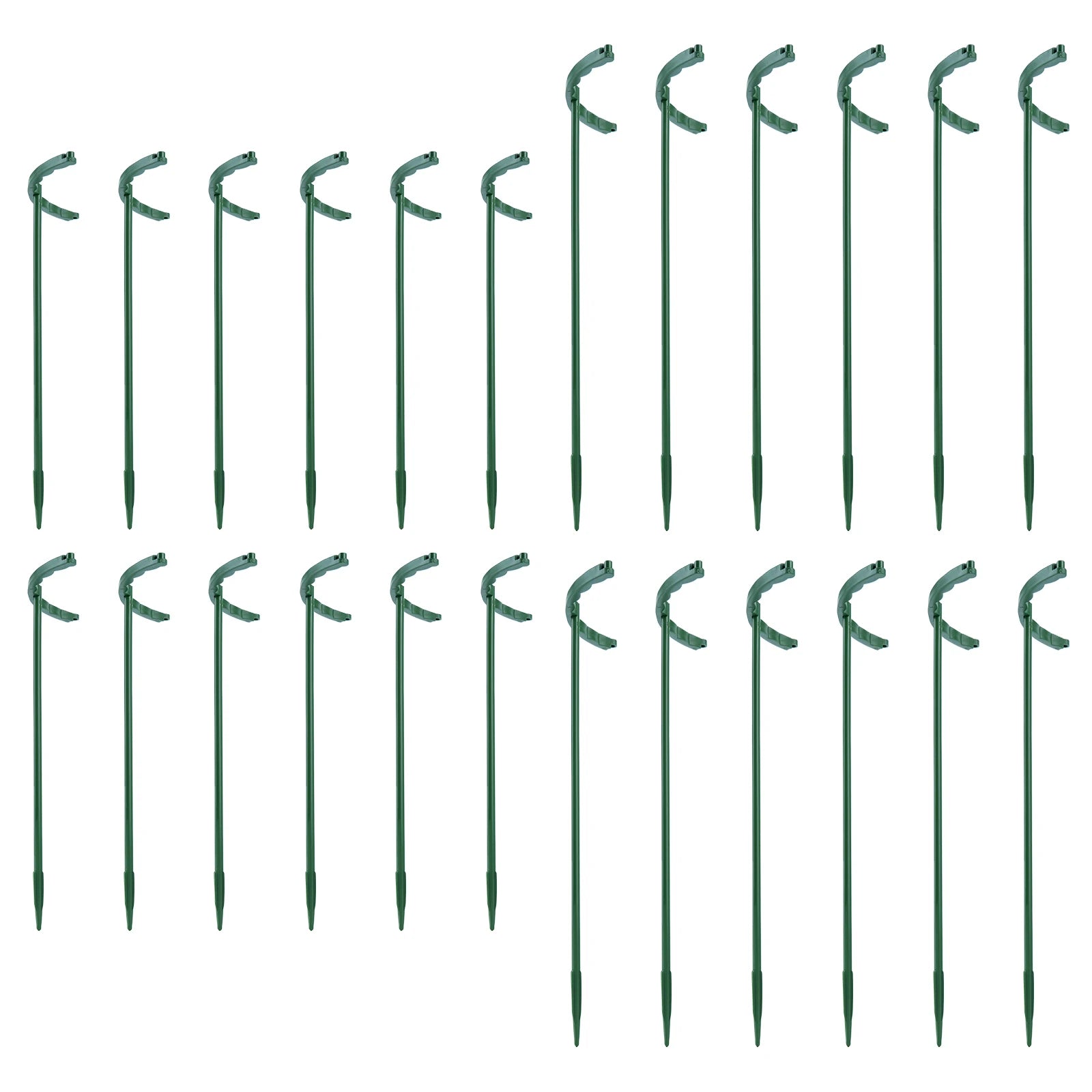 6-Pack Half-Round Plant Support Stakes – Indoor & Garden Use Peaceful Pleasures Health and Wellness