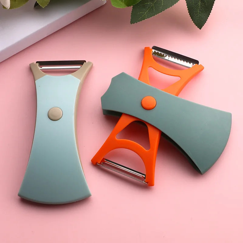 2-in-1 Fruit & Vegetable Peeler with Rotary Storage | Kitchen Tool Fruit & Veggie Peeler Peaceful Pleasures Health and Wellness