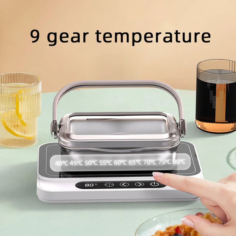 URGGU 50W Mug Warmer – 9-Speed Electric Heating Coaster 220V