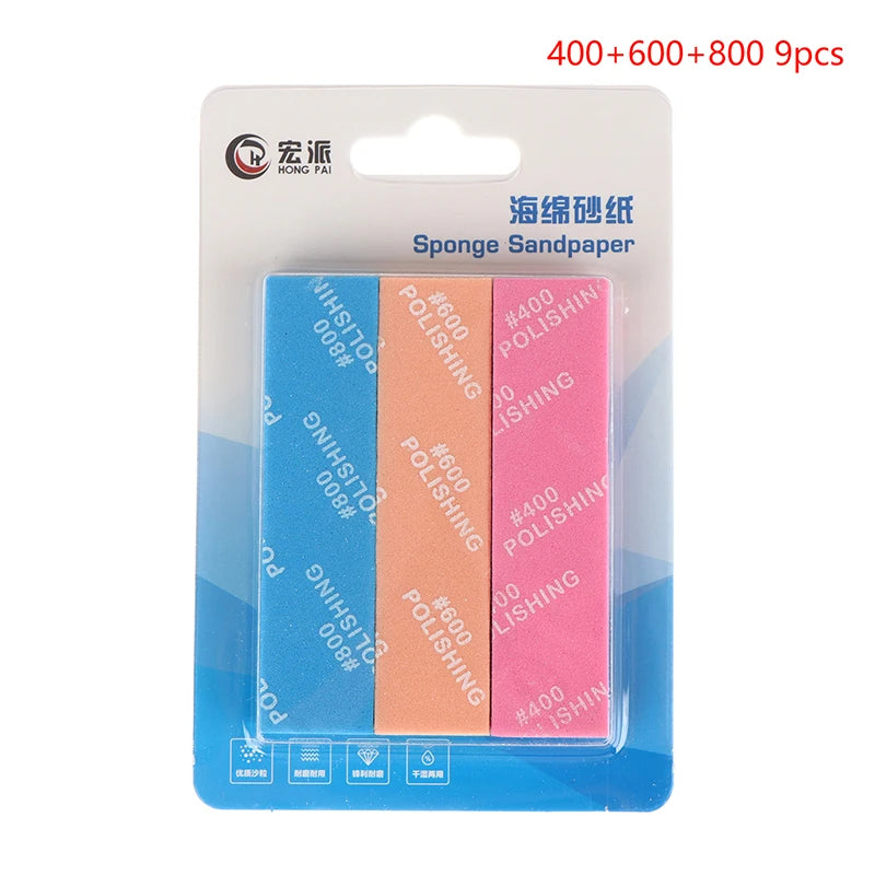 9-Pc Semi-Rigid Sanding Sticks Set | Model Making & Hobby DIY