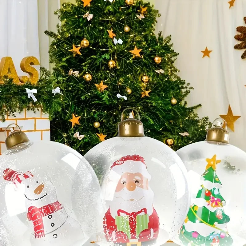 Giant LED Inflatable Christmas Ball | Remote Control Outdoor Decor