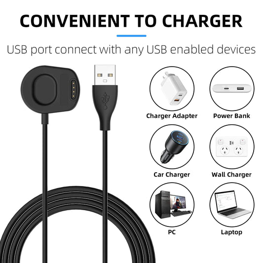 For Suunto 7 GPS Sports Watch USB Charger Smart Watch Charger Cable Fast Charger Replacement Charger Peaceful Pleasures Health and Wellness
