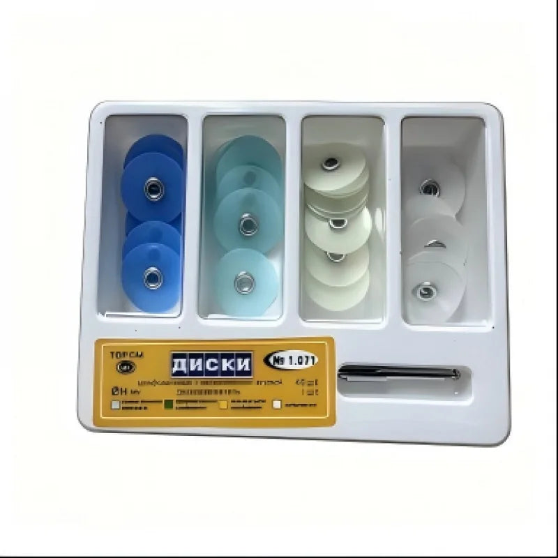 40-Pc Dental Polishing Disc Kit | Flexi Disc & RA Shank Mandrel