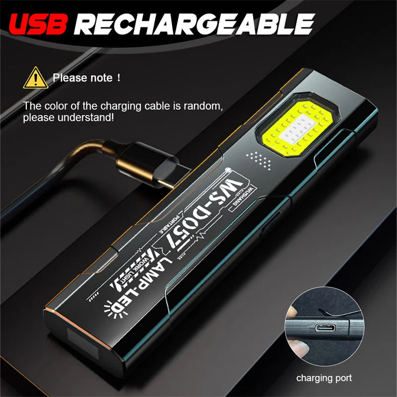 Mikenoon Mini EDC Flashlight COB 600LM | Hat Clip & Magnet