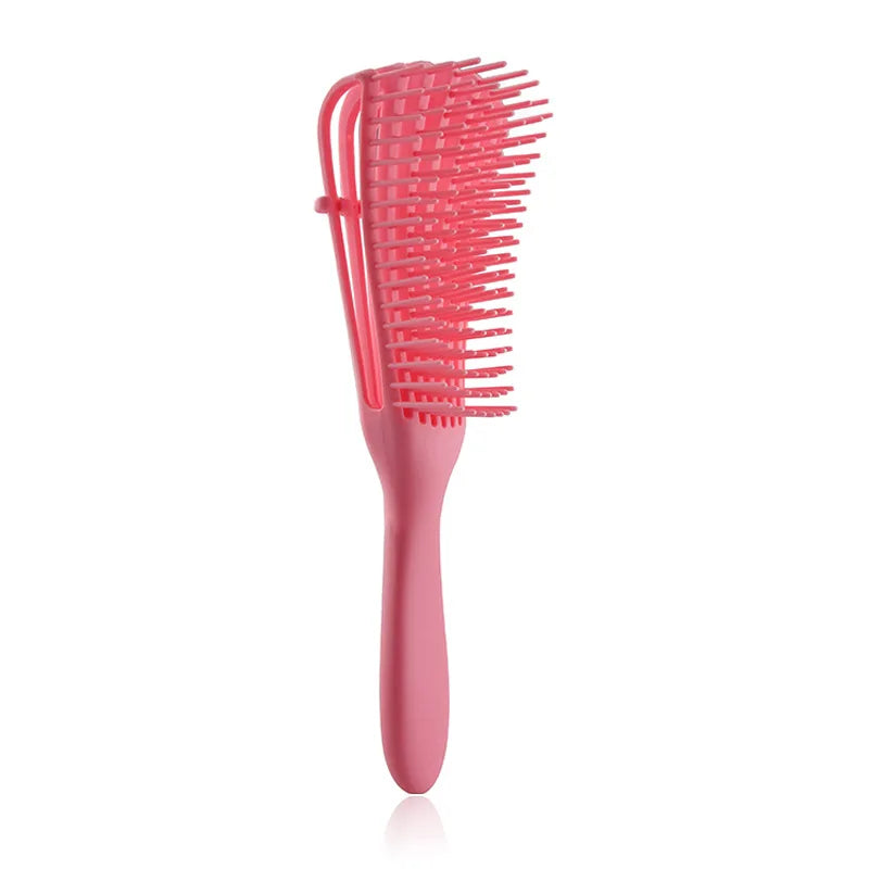 Octopus Wide Tooth Detangling Shampoo Comb | TPEE Hair Comb Hair Detangling Comb Peaceful Pleasures Health and Wellness Pink