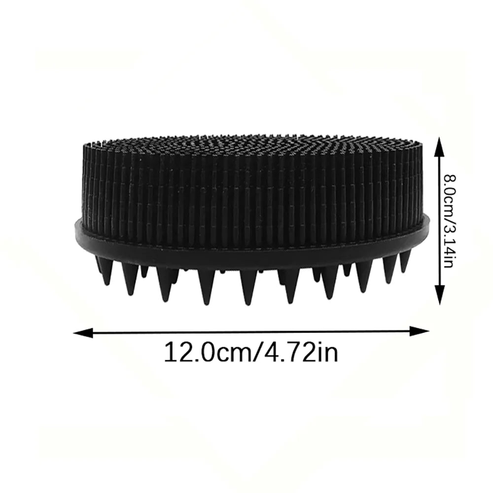 Double-Sided Silicone Shower Brush – Body Scrub & Scalp