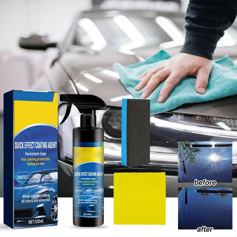 120ml Powerful Dirt Removal and Dust Removel Car Coating Spray High Protection Car Coating Agent Spray Quickly Coat Car Wax Peaceful Pleasures Health and Wellness
