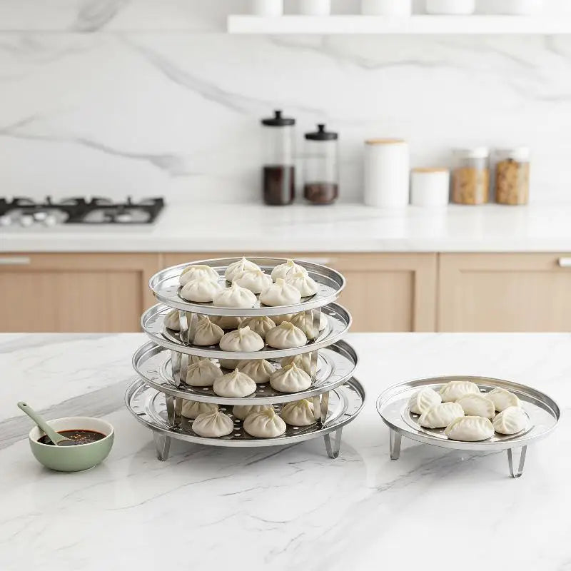 Stainless Steel Steamer Rack with Detachable Legs | Multi-Size