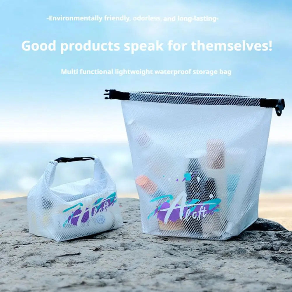 New Large Capacity Outdoor Swimming Bag Waterproof Beach Bag Handheld Travel Bag Cosmetic Storage Portable Travel Use Bags Peaceful Pleasures Health and Wellness