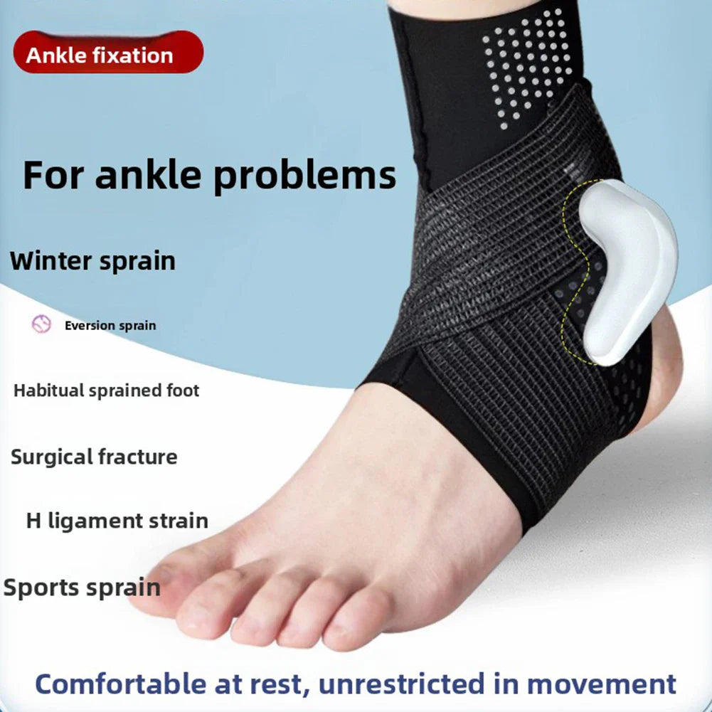 Elastic Ankle Brace with Adjustable Wraps | Gym & Outdoor Sports