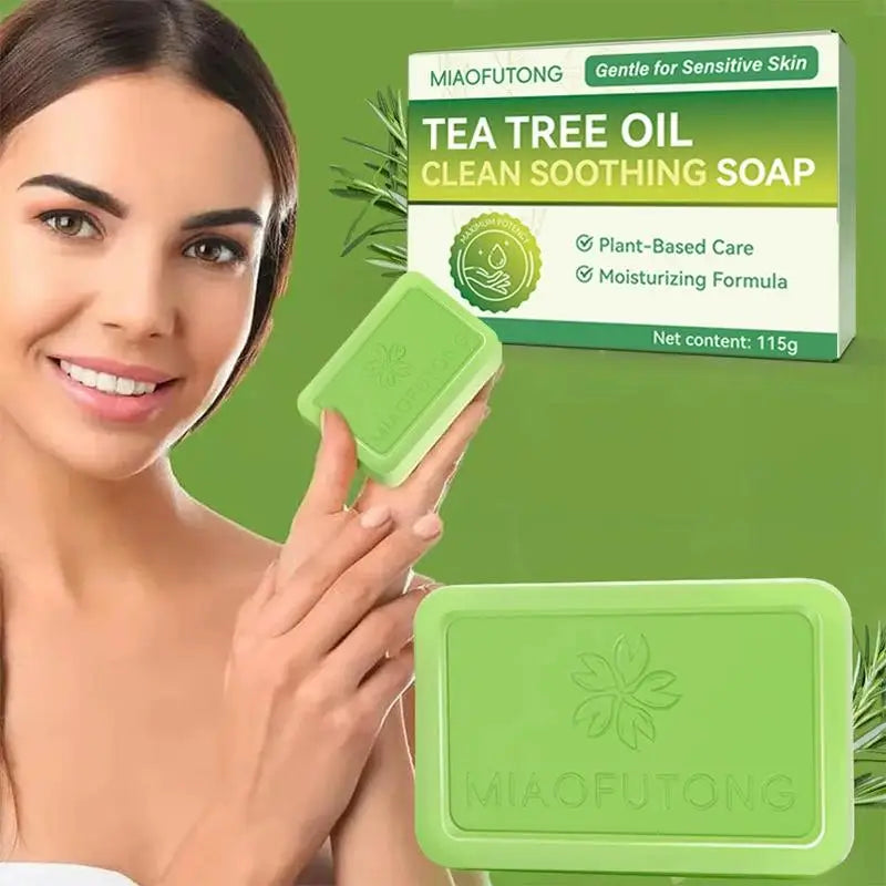 Tea Tree Oil Handmade Soap Bar – Deep Cleansing & Moisturizing