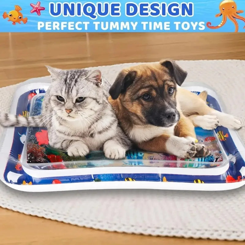 Inflatable Water Play Mat for Cats, Babies & Pets – PVC