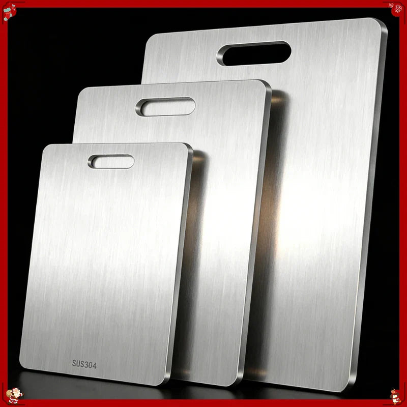 Heavy Duty Stainless Steel Double-Sided Cutting Board