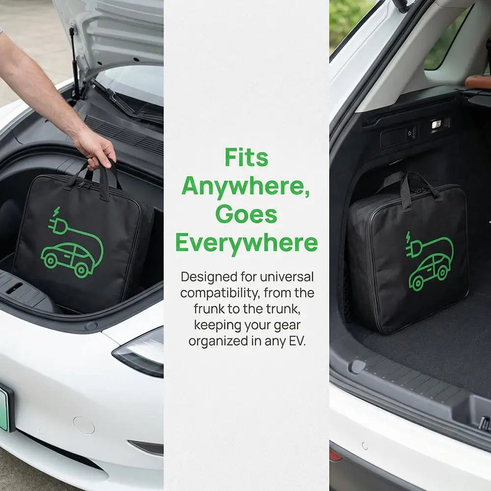 Waterproof EV Charger Cable Bag – Trunk Organizer Case